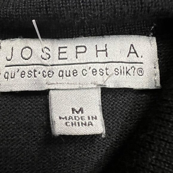 Joseph A. Cowl Neck Sleeveless Sweater Black Size Medium - Picture 8 of 9